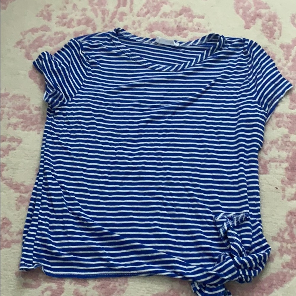 Striped cropped top